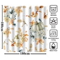 thumbnail image 4 of Duschdraperi Höst Vattenfärg Blommig Lönnlöv Duschdraperi för Badrum Boho Höst Thanksgiving Pumpa Hem Badkar Dekoration Vattentätt Tyg, 4 of 4