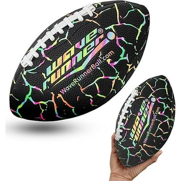 Wave Runner Grip It Waterproof Football - 9.25 Inches, Xtreme Metallic Series (Tie-Dye)