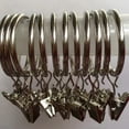 thumbnail image 4 of 60 PCS Drapery Iron Rings Anti-skid Curtain Clips with Hooks, 4 of 5