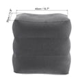 thumbnail image 2 of Unique Bargains Travel Foot Rest Pillow, Inflatable Foot Rest Mat Adjustable 3 Layers Height, Dark Gray, 2 of 6