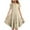 Khaki, variant on Pounoo New Girls Dresses 10-12 Loose Solid Short Sleeve Casual Dresses Round Neck Knee Length Dress With Pocket Skin-Friendly Dresses For Kids Girls
