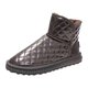 thumbnail image 1 of Botas de nieve de tubo medio impermeables de PU de terciopelo de invierno, tacón plano grueso y cálido para mujer Argén Yuyangstore botas de nieve, 1 of 8