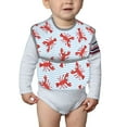 thumbnail image 6 of Zufioo Cartoon Lobsters 1 Print Toddler Adjustable Waterproof Bib, 11.6x15 Inch Feeding Bib Suitable for 6-24 Month Babies, 6 of 8