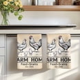 thumbnail image 7 of Farm Chicken Kitchen Towels Set of 3, Vintage Country Cabin Animals Text Absorbent Dish Towels for Kitchen, Microfiber Hand Towel, Quick Drying Tea Towel for Cleaning Decorative Dishcloths, 7 of 7