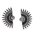 thumbnail image 4 of Fashion 1 Par Sector Vintage Pendientes Colgantes para Joyería de Mujer - Plata antigua - Plata antigua Sunnimix Pendientes de mujer Chica, 4 of 6