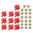thumbnail image 1 of MYG Red Inline Fuel Filter Kit for Lawn Mower 1/4 Inch ID Fuel Line with 20 Hose Clamps Clips High Quality PP Material for Small Engines Motorcycles Power Equipment, 1 of 6