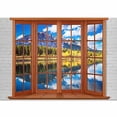 thumbnail image 4 of Idea4wall 4pcs Vies from French Window Peel and Stick Wallpaper Removable Wall Murals Large Wall Stickers for Home Decoration, 66"x24", 4 of 5