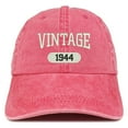 thumbnail image 1 of Trendy Apparel Shop Vintage 1944 Embroidered 74th Birthday Soft Crown Washed Cotton Cap, 1 of 2