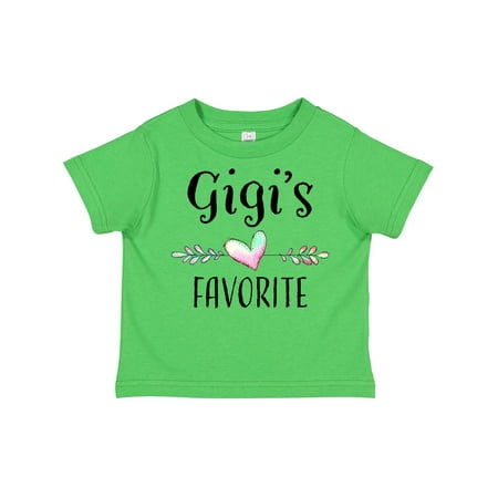 

Inktastic Gigis Favorite- Heart Great Grandchild Gift Toddler Boy or Toddler Girl T-Shirt