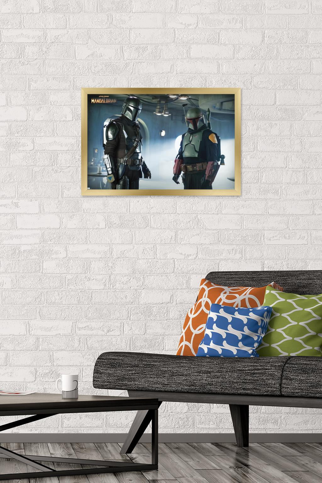 Star Wars: The Mandalorian Season 2 - Duo Wall Poster, 14.725" x 22.375", Framed
