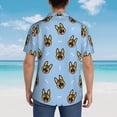 thumbnail image 3 of Lsque German Shepherd Puppy pattern Hawaiian Shirt for Men, Unisex Summer Beach Casual Short Sleeve Button Down Shirts-3X-Large, 3 of 9