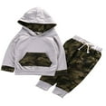 thumbnail image 1 of Baby Boys Hooded Sweatshirt Top+Pant Tracksuit Outfit Clothes, 1 of 5