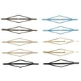 thumbnail image 4 of (5 pack) Tayshia by Scunci Diamond-Shaped Open-Center Bobby Pins, Assorted Colors, 10 Ct, 4 of 8