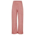 thumbnail image 5 of YUEHUA Kid Girl's Wide Leg Sweatpants Elastic High Waisted Loose Baggy Pants with Drawstring Pockets, Size 13-14 Years, 5 of 9
