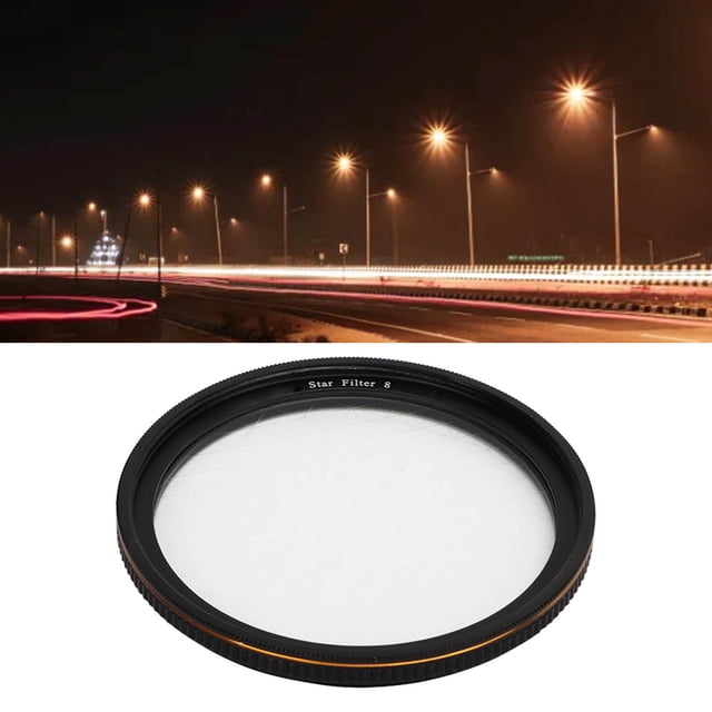 Star Filter, High Definition Lens Filters Filter with Storage Box for Digital Single Lens Camera