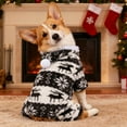 thumbnail image 4 of Dog Christmas Sweater Clothes, Puppy Winter Warm Soft Pajamas, Flannel Onesie PJS for Small Dogs, Pet Holiday Parties Pullover Sweaters cat Doggie boy Girl, 4 of 7