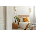 thumbnail image 4 of 1 Light Wall Sconce In Traditional Style-25 Inches Tall And 5.5 Inches Wide Z-Lite 805-1S-Rb-Wh, 4 of 5