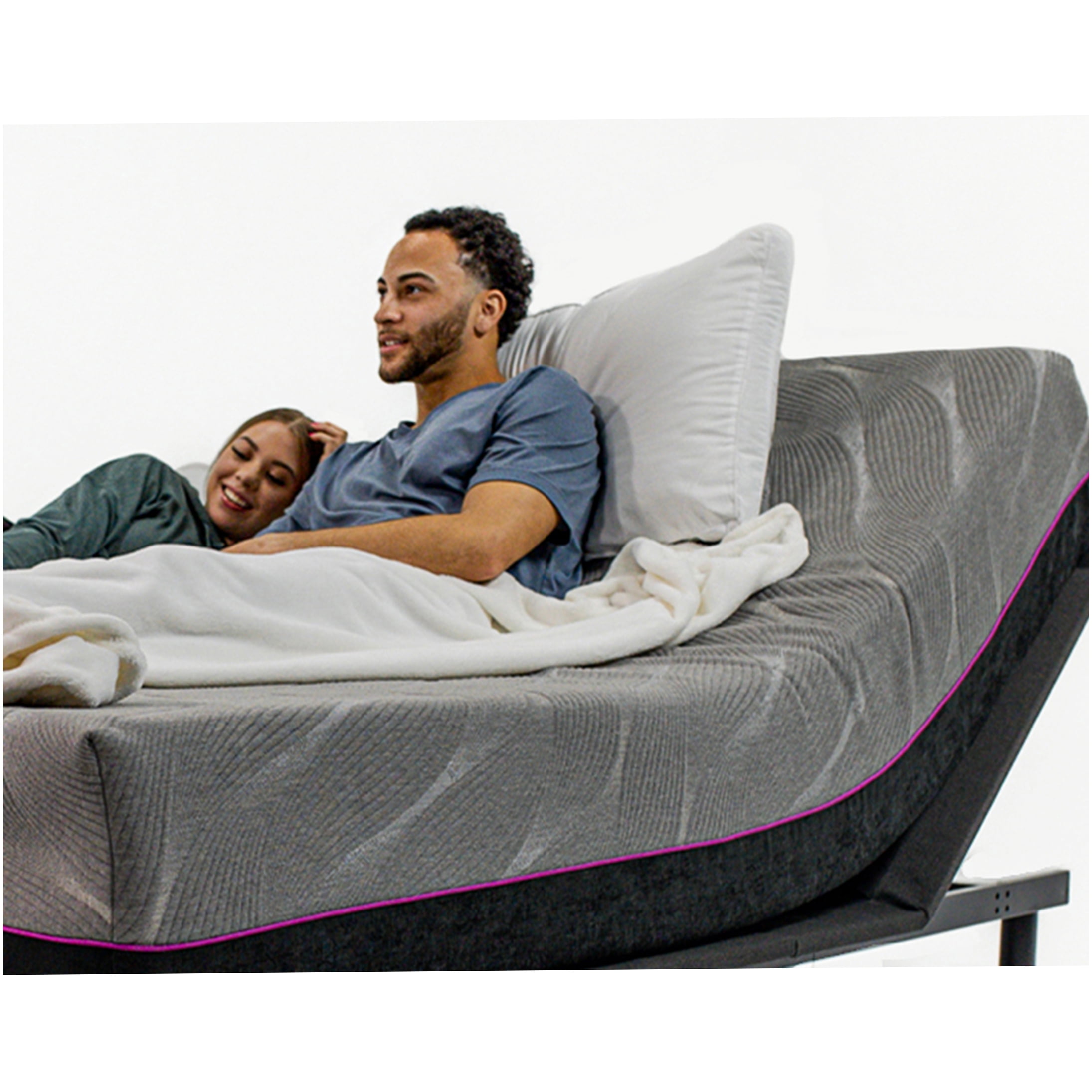 King Size 11" Cooling Gel Memory Foam Mattress, Dual Flex Top, Medium Firm for Back Pain Relief, CertiPUR-US Certified, Grey