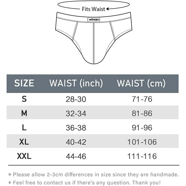 Men's 100 Cotton Briefs Underwear No Fly Covered Waistband 4 Pack 