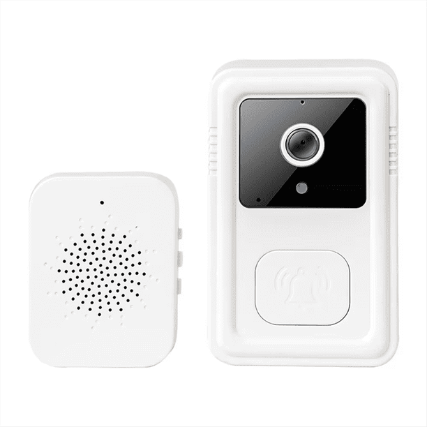 Timbre Inalámbrico WiFi con Cámara, Intercomunicador Bidireccional, Timbre para Casa Inteligente, Cambio de Voz, Cámara de Visión , Color