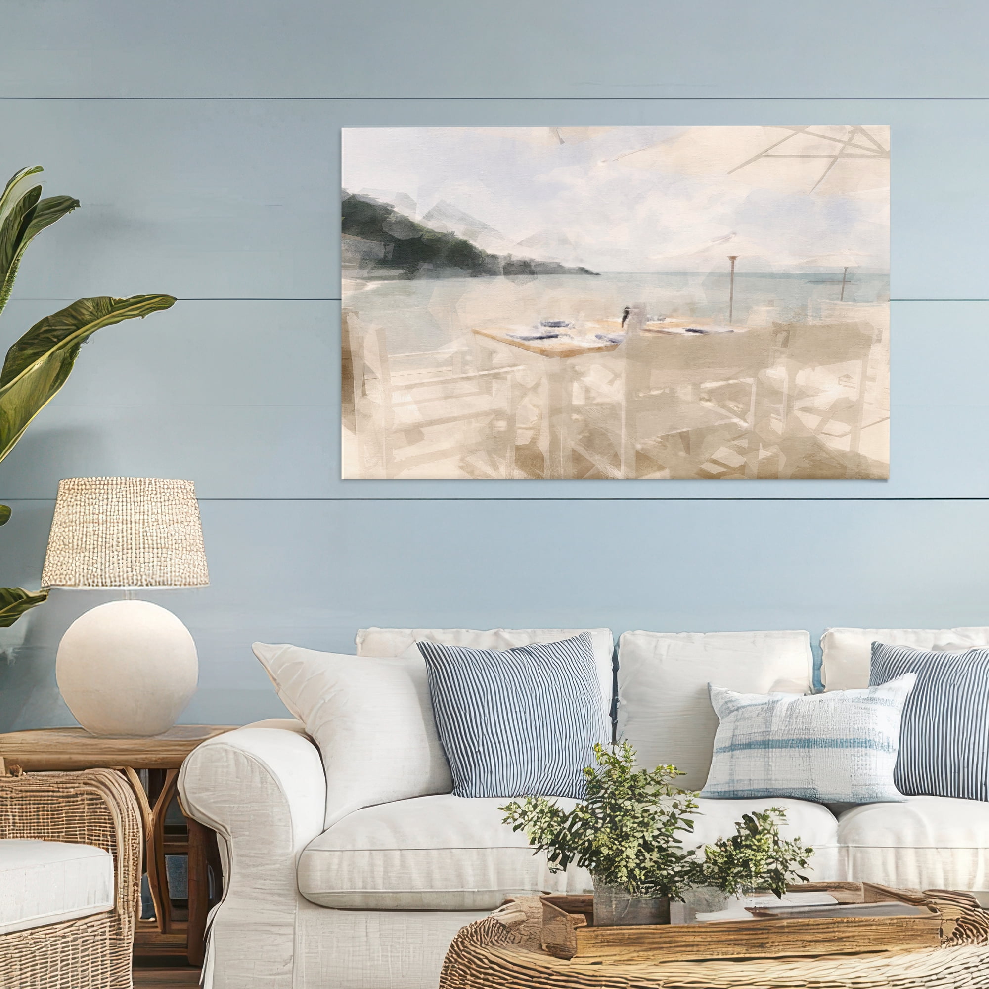 Stupell Industries Table By The Sea Canvas Wall Art, design by Noah Bay