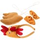 thumbnail image 2 of 1 juego de disfraz de pollo de Pascua, diadema de pollo, corbata, corbata, cosplay de pollo accesorio, 2 of 8