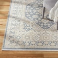 thumbnail image 5 of TOWN & COUNTRY EVERYDAY Rein Center Medallion Everwash® Washable Area Rug with Non-Slip Backing, Pet Friendly Rug, Blue/Beige, 21"x35", 5 of 11