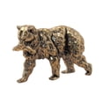thumbnail image 3 of Ornamento de de latón Decoración del hogar Regalos Figurina de animales Estatua de cobre Estatua de metal para escritorio de dormitorio, 3 of 9
