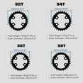 thumbnail image 3 of Corki Cycles Bike Cranksets, 170mm 104 BCD Bike Crank Arm Set, with Chainring Bolts, for Road Mountain Bicycle, 32T/34T/36T/38T (1 Pair), 3 of 5