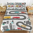 thumbnail image 2 of Christmas Train Cedar Tree Bedding Set with Zipper Closure for Girls & Boys, 2 of 6