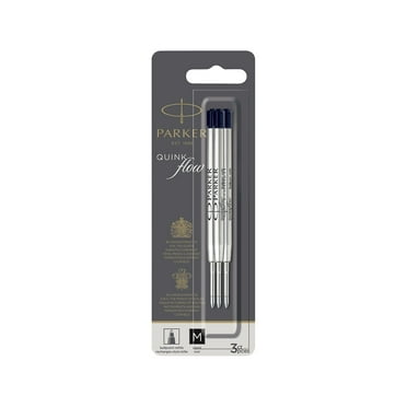 Parker Quinkflow Ballpoint Pen Refill 0.7 mm Medium Point Black Ink 3/Pack (2119151)