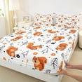 thumbnail image 3 of Castle Fairy Teens Animal Squirrel Queen Sheet Sets,Cartoon Woodland Wildlife Bed Set, 3 of 7