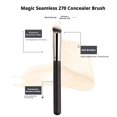 thumbnail image 3 of Compact Concealer Brush with Soft Synthetic Fibers, Precision Makeup Tool for Facial Contouring, Spot Setting, & Blending, Mini Foundation Applicator, 3 of 8