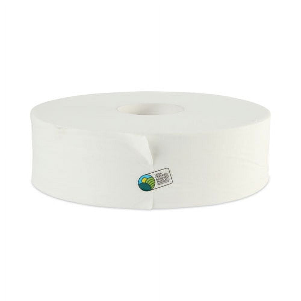 Jrt Bath Tissue, Jumbo, Septic Safe, 2-Ply, White, 3.5" X 2000 Ft, 6 Rolls/carton | Bundle of 2 Cartons