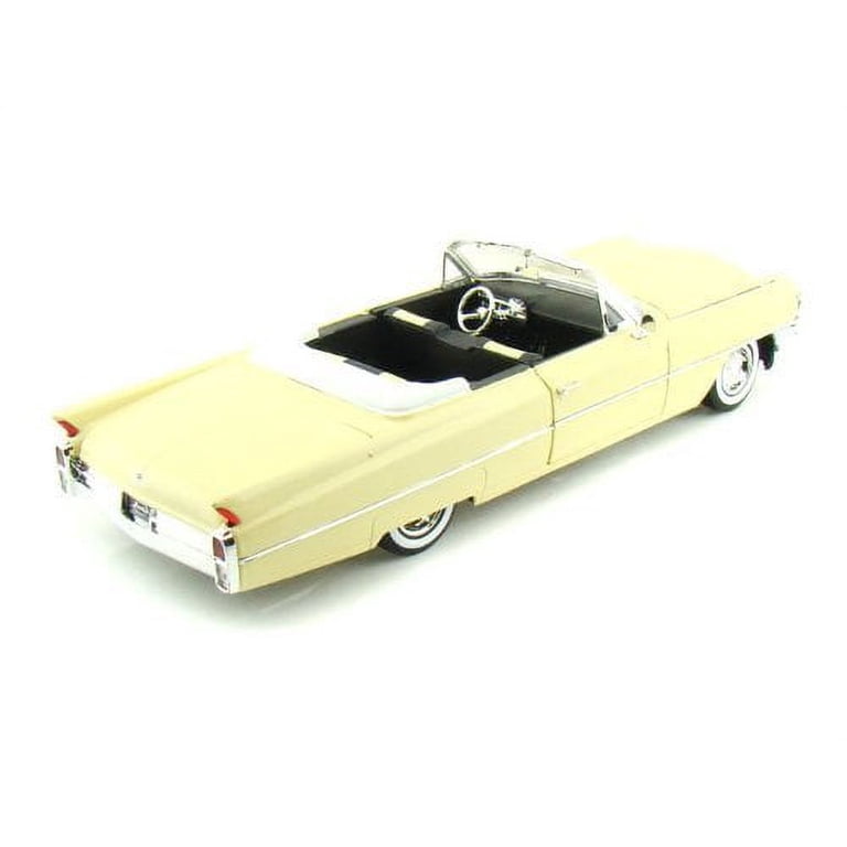 1963 Cadillac Series 62 Convertible Yellow 1/18 by Jada 96471