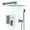 2627#Chrome,Stainless Steel, variant on Dual Shower Head- 10 Inch Wall Mounted Square Shower System with Rough-In Valve,Chrome,Chrome Stainless Steel Bath Faucets Freestanding Tub Faucets