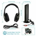 thumbnail image 4 of 5-in-1 Wireless TV Headphones with Bluetooth, Radio, and Wired Option - Black, 4 of 7