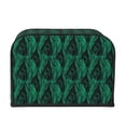 thumbnail image 2 of Honeii Mint Bird Feathers Print 4 slice Toaster Cover, Two Slice Toaster Dust-proof Cover For Kitchen Small Appliance and Fingerprint Protection, 2 of 7