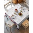 thumbnail image 2 of Red Blue Star 4th of July Suqare Tablecloth - 54 x 54 Inch, Independence Day Fireworks Waterproof & StainResistant Tablecloth, Washable Oil-proof Table Cover for Dining/Party/Wedding/Camping/Buffet, 2 of 9