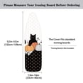 thumbnail image 5 of HELLHERO Extra Thick Ironing Board Cover, Standard Size 15x54, Heat Reflective Full Scorch Resistant Padding, Snug Fit Non-Slip Nose Pocket Fastener Straps Elastic Edges, Black and white, 5 of 5