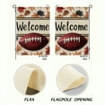 thumbnail image 3 of NIJIAN  Fall Football Garden Flag Double Sided Outside, Welcome Autumn Maple Leaves Seasonal Yard Outdoor Flag, 3 of 8