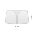 thumbnail image 3 of TUOBARR Car Windshield Sun Shade (55.1 X 27.6 Inches) , Foldable Car Sun Shade Windshield With Storage Pouch, Keep Vehicle Cool, 3 of 5