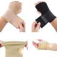thumbnail image 2 of 2 pares de muñequeras elásticas para manos, deporte, ciclismo, guantes protectores, muñequeras de palma, negras + teñidas TUNC Sencillez, 2 of 5