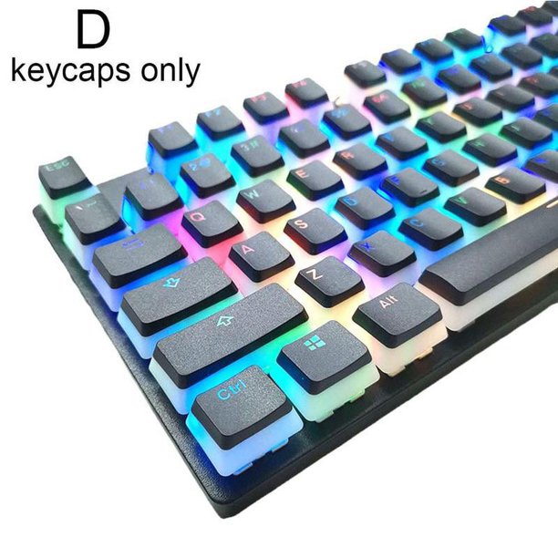 Pudding Keycaps Doubleshot PBT 104 keys For CHERRYs MX Keyboard RGB