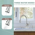 thumbnail image 4 of Wowow Single Handle Pull Down Sprayer Kitchen Faucet with Soap Dispenser in Vibrant Stainless Steel in Brushed Nickel, 4 of 5