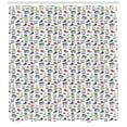 thumbnail image 3 of Ambesonne Hipster Shower Curtain, Teenager Fun Pattern, 69"Wx84"L, Multicolor, 3 of 3