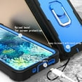 thumbnail image 4 of Dteck Galaxy S20 FE Case, Metal Ring Holder Kickstand Full Body Shockproof Sturdy Bumper Protective Cover for Samsung Galaxy S20 FE 5G 6.5-inch 2020, Black+Blue, 4 of 7