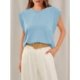 thumbnail image 6 of YATELLE Cap Sleeve Tops for Women Summer Top Basic Tee Shirts Casual Tank Loose Fit 2025 Fashion, 6 of 6