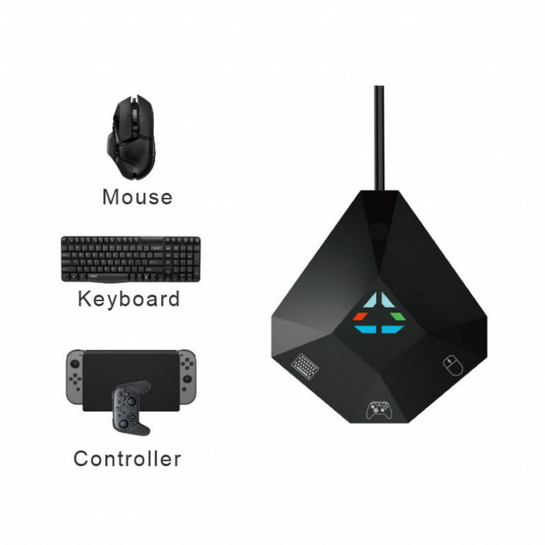 Punktlighed forbinde konkurrerende Mouse and Keyboard Converter, USB connection, Keyboard and Mouse Adapter  for PS4, PS3, Xbox One, Xbox 360, Nintendo Switch - Walmart.com