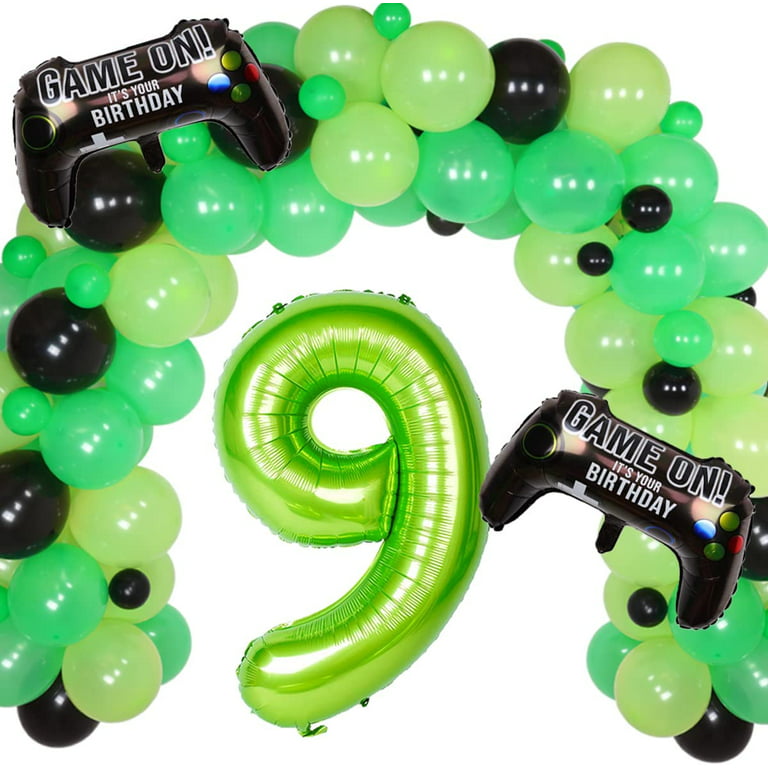 Video Game 9th Birthday Party Decoration for Boys Game on Gaming Theme  Party Supplies Game Controller Level Up 9 Balloon Happy Birthday Banner  Cake